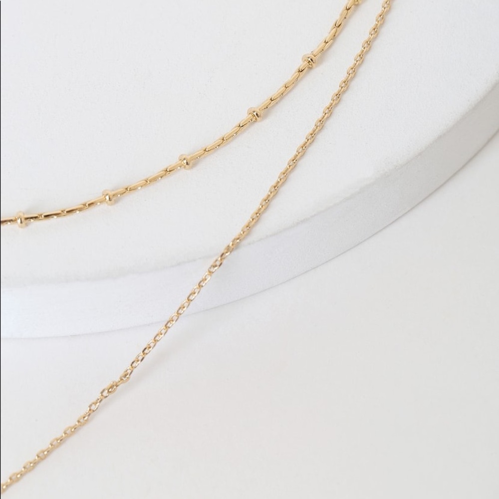 Run to You Gold Choker Necklace Set NWT Lulus - Picture 5 of 6